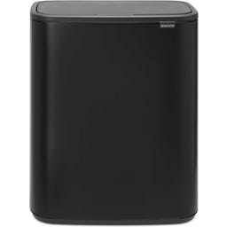 Bo Touch Bin 60 L mit 1 Kunststoffeinsatz - Matt Black