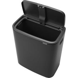 Bo Touch Bin 60 L mit 1 Kunststoffeinsatz - Matt Black