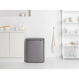 brabantia Bo Touch Bin, 60 Liter - Platinum