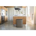 brabantia Bo Touch Bin, 60 Liter - Platinum