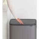 brabantia Bo Touch Bin, 60 Liter - Platinum