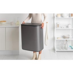 brabantia Bo Touch Bin, 60 Liter - Platinum