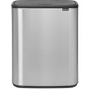 Bo Touch Bin - Pattumiera 60 L con Inserto in Plastica - Matt Steel Fingerprint Proof