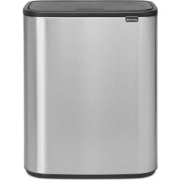 Bo Touch Bin - Pattumiera 60 L con Inserto in Plastica - Matt Steel Fingerprint Proof