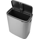 Bo Touch Bin - Pattumiera 60 L con Inserto in Plastica - Matt Steel Fingerprint Proof