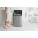 Bo Touch Bin - Pattumiera 60 L con Inserto in Plastica - Matt Steel Fingerprint Proof