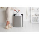 Bo Touch Bin - Pattumiera 60 L con Inserto in Plastica - Matt Steel Fingerprint Proof