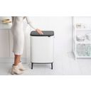 brabantia Bo Touch Bin, 2 x 30 Liter - White