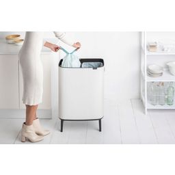 brabantia Bo Touch Bin, 2 x 30 Liter - White