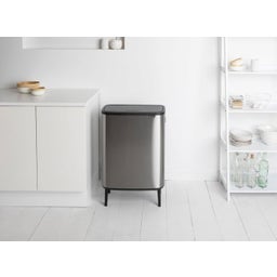 brabantia Bo Touch Bin, 2 x 30 Liter - Matt Steel Fingerprint Proof