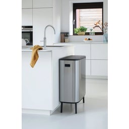 brabantia Bo Touch Bin, 2 x 30 Liter - Matt Steel Fingerprint Proof