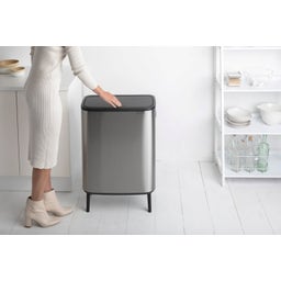 brabantia Bo Touch Bin, 2 x 30 Liter - Matt Steel Fingerprint Proof