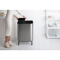 brabantia Bo Touch Bin, 2 x 30 Liter - Matt Steel Fingerprint Proof