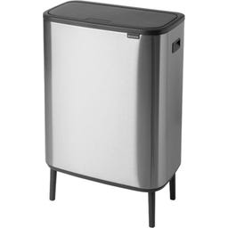 brabantia Bo Touch Bin Hi, 60 Liter - Matt Steel Fingerprint Proof