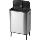 brabantia Bo Touch Bin Hi, 60 Liter - Matt Steel Fingerprint Proof