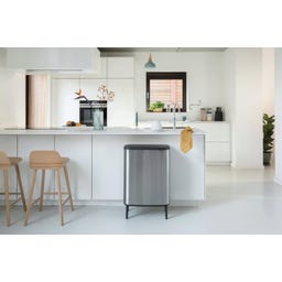 brabantia Bo Touch Bin Hi, 60 Liter - Matt Steel Fingerprint Proof
