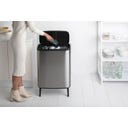 brabantia Bo Touch Bin Hi, 60 Liter - Matt Steel Fingerprint Proof