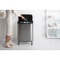 brabantia Bo Touch Bin Hi, 60 Liter - Matt Steel Fingerprint Proof