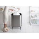 brabantia Bo Touch Bin Hi, 60 Liter - Matt Steel Fingerprint Proof