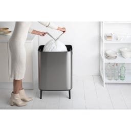 brabantia Bo Touch Bin Hi, 60 Liter - Matt Steel Fingerprint Proof