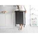 brabantia Bo Touch Bin Hi, 60 Liter - Matt Steel Fingerprint Proof