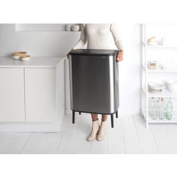 brabantia Bo Touch Bin Hi, 60 Liter - Matt Steel Fingerprint Proof