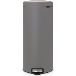 Newicon 30 L Pedal Bin with a Plastic Liner - Mineral Concrete Grey
