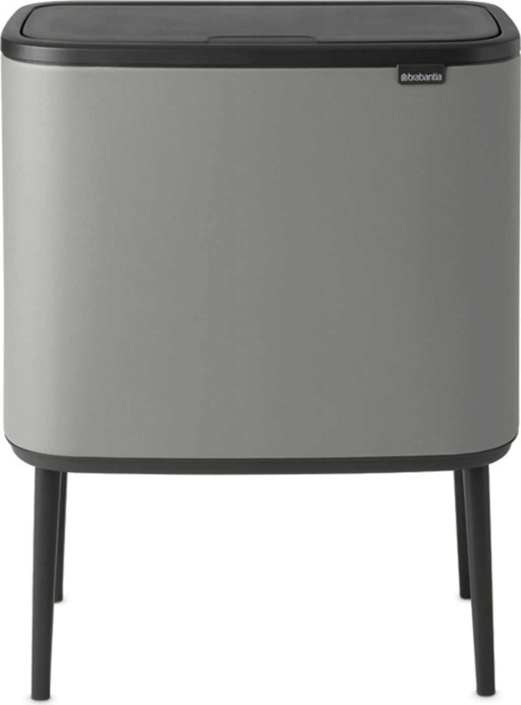 Bo Touch Bin 3x11 Litre with 3 Plastic Liners - Mineral Concrete Grey