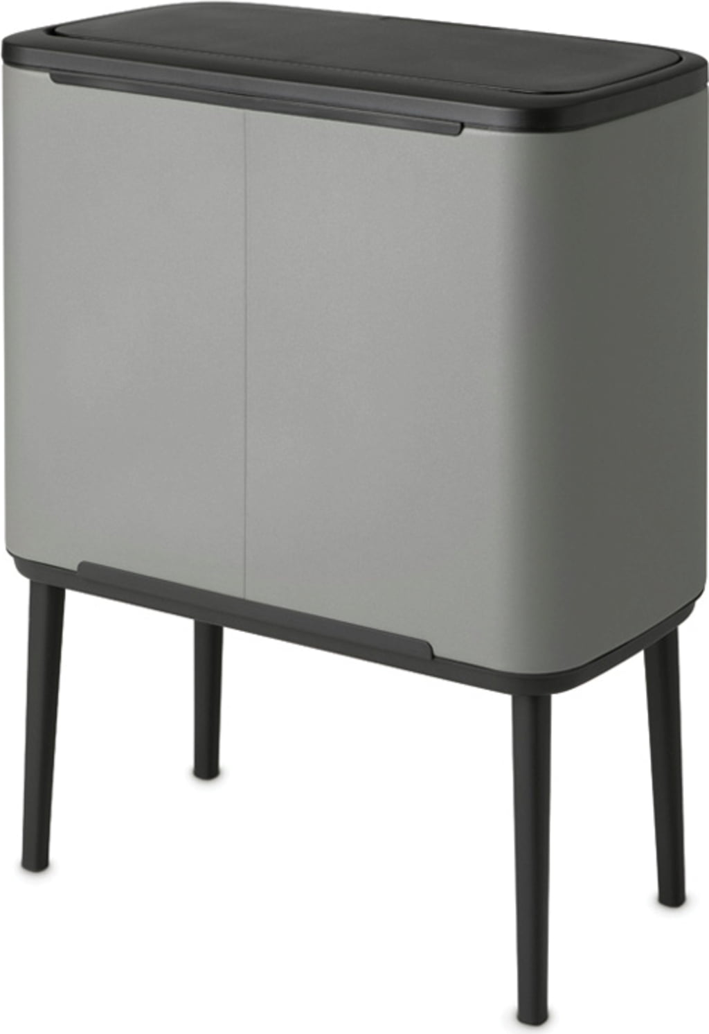 Bo Touch Bin 3x11 Litre with 3 Plastic Liners - Mineral Concrete Grey