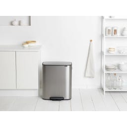 brabantia Bo Pedaalemmer, 60 Liter - Matt Steel Fingerprint Proof