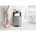 brabantia Bo Pedaalemmer, 60 Liter - Matt Steel Fingerprint Proof