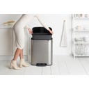 brabantia Bo Pedaalemmer, 60 Liter - Matt Steel Fingerprint Proof