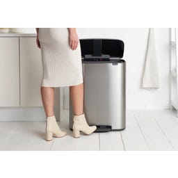 brabantia Bo Pedaalemmer, 60 Liter - Matt Steel Fingerprint Proof