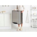 brabantia Bo Pedaalemmer, 60 Liter - Matt Steel Fingerprint Proof