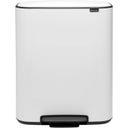 brabantia Bo Pedal Bin, 2 x 30L - White