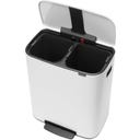 brabantia Bo Pedal Bin, 2 x 30L - White