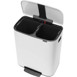 brabantia Bo Pedal Bin, 2 x 30L - White
