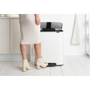brabantia Bo Pedal Bin, 2 x 30L - White