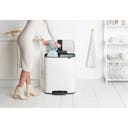 brabantia Bo Pedal Bin, 2 x 30L - White