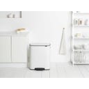 brabantia Bo Pedal Bin, 2 x 30L - White