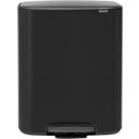 brabantia Bo Pedal Bin, 2 x 30L - Matt Black