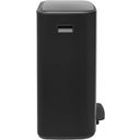 brabantia Bo Pedal Bin, 2 x 30L - Matt Black