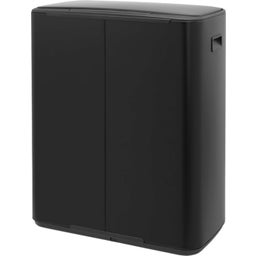 brabantia Bo Pedal Bin, 2 x 30L - Matt Black