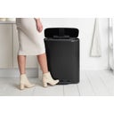 brabantia Bo Pedal Bin, 2 x 30L - Matt Black