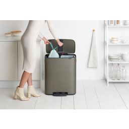 brabantia Bo Treteimer, 2 x 30L - Platinum