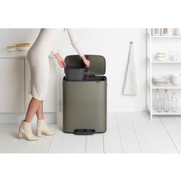 brabantia Bo Treteimer, 2 x 30L - Platinum