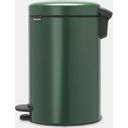 Newicon 12 L Pedal Bin with Plastic Liner - Pine Green