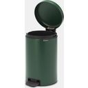 Newicon 12 L Pedal Bin with Plastic Liner - Pine Green