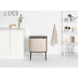brabantia Bo Touch Bin 36 L avec Seau - Champagne