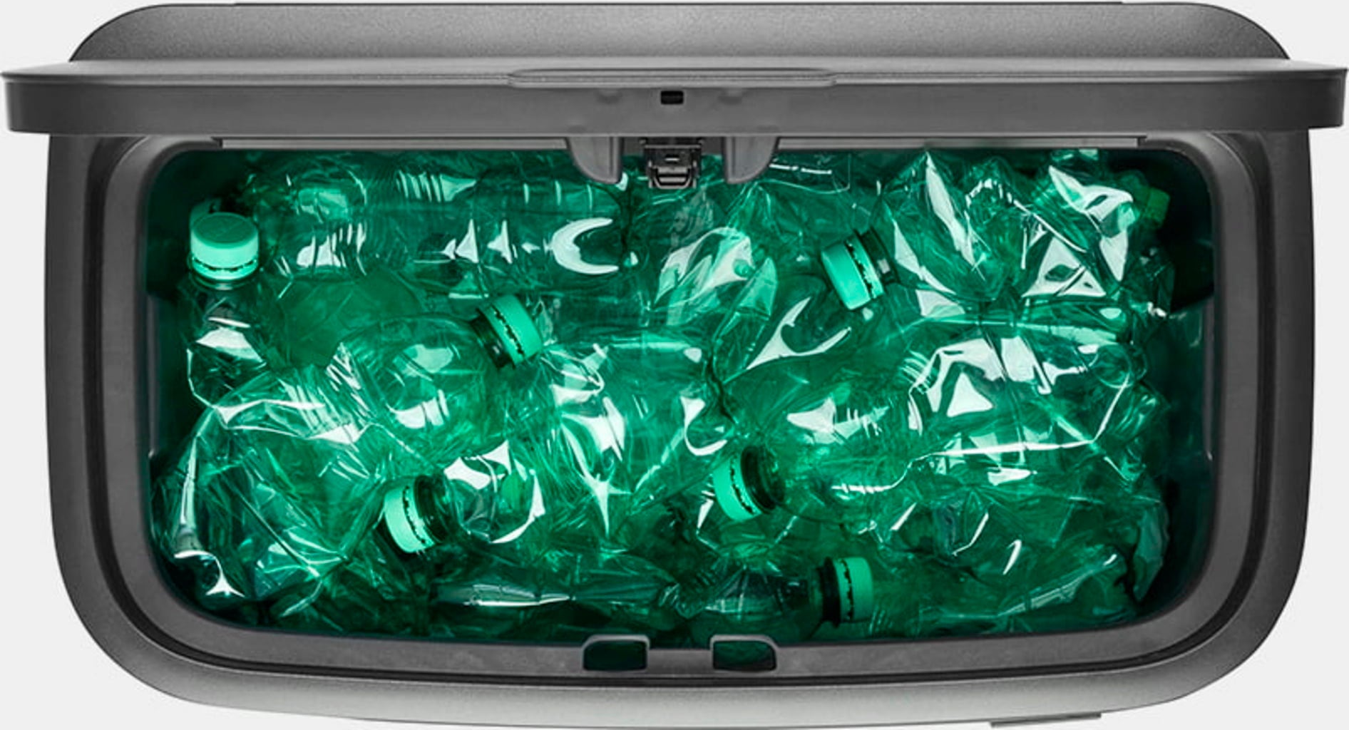 brabantia Bo Touch Bin 60 L avec 1 Seau Intérieur - Pine Green